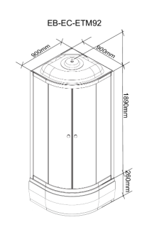 Душевая кабина Parly ECM921